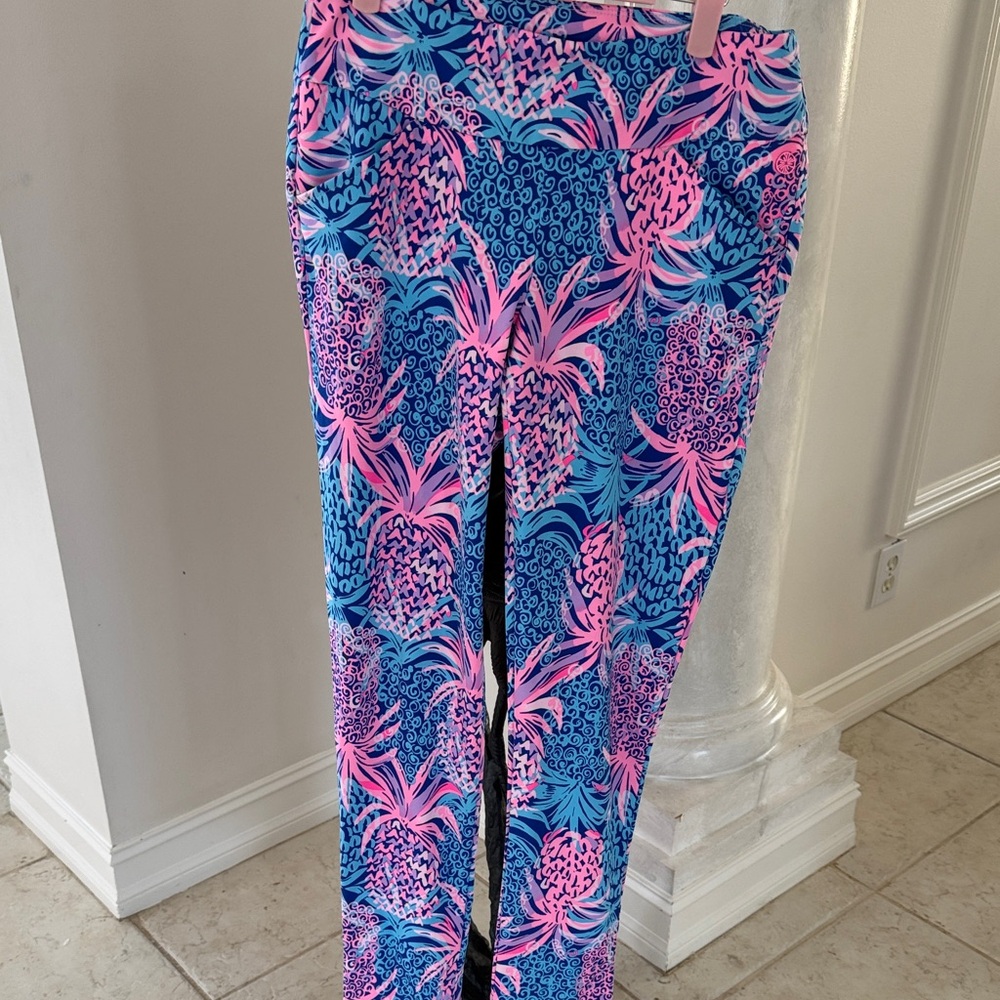 Lilly Pulitzer Pink and Blue Luxletic Leggings